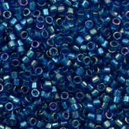 Miyuki Perlen delica's 11/0 Emerald lined cobalt AB