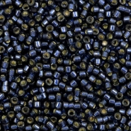 Miyuki Perlen delica's 11/0 Duracoat silverlined dyed montana DB-2192