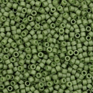 Miyuki Perlen delica's 11/0 Opaque matte luster olive green DB-391