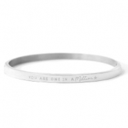 Armb&auml;nder aus Stainless Steel - Rostfreiem Stahl "YOU ARE ONE IN A MILLION" Silber
