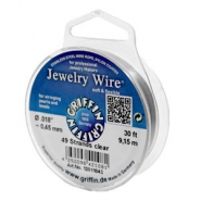Griffin Jewelry wire 49 strands Ø0.45mm Clear metal colour