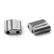 Miyuki Perlen tila 5x5mm Plated nickel anthracite TL-190