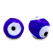 6 mm Glasperlen Nazar Auge Cobalt blue