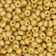 Miyuki Rocailles 8/0 Opaque glazed frosted citron yellow 8-4692