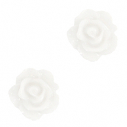 Rosen Perlen 10mm Bright white