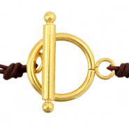 Stainless Steel - Rostfrei Stahl Schmuckzubehör Kapitelverschluss 14mm Gold