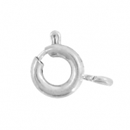 Stainless Steel - Rostfrei Stahl Schmuckzubehör Rettungsring Verschluss 5mm Silber