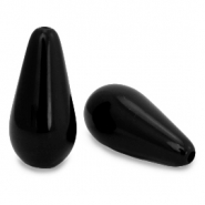 Polaris Elements Perlen tropfenform Mosso shiny Jet black