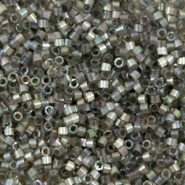 Miyuki Perlen delica's 11/0 Silk inside dyed rustic gray ab DB-1872