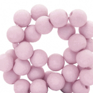 6 mm Acryl Perlen matt Vintage lilac