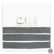 C.U.S® Schmuckband Shimmery anthracite grey
