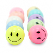 10 mm Acryl Perlen Smiley Multicolour