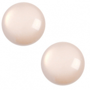 12 mm classic Cabochon Polaris Elements shiny Light cream peach