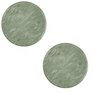 12 mm flach cabochons Polaris Elements Lively Sea green