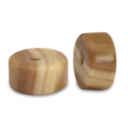 Natursteinperlen Calcit Disc 4x2mm Brown