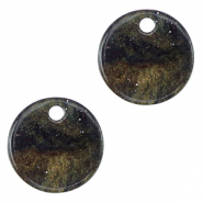 Resin Anhänger Glitzer 12mm Multicolor galaxy