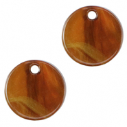 Resin Anhänger 12mm Topaz brown