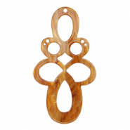 Resin Anh&auml;nger Barock Harvest orange-brown