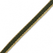 Schmuckband Dark green-gold