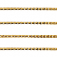 Stainless Steel - Rostfrei Stahl Schmuckzubehör Gliederkette Schlangen 1.6mm Gold