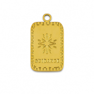 Stainless Steel - Rostfrei Stahl Anhänger La Luna 'Guidance' Gold