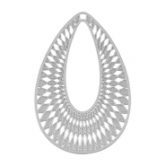 Stainless Steel - Rostfrei Stahl Anh&auml;nger Bohemian Tropfen Silver