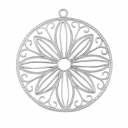 Stainless Steel - Rostfrei Stahl Anh&auml;nger Bohemian 30mm Silver