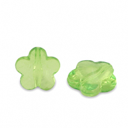 Acryl Perlen Blume Spring green transparent