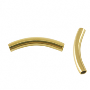 Stainless Steel - Rostfrei Stahl Perlen Tube 25mm Gold