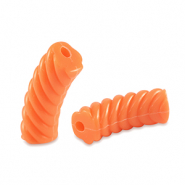 Tube Acrylperlen Twisted Orange