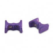 Tile beads Grape purple