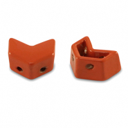 Tile beads Pfeil Coral red