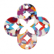 Resin Anhänger Mosaik Multicolor confetti