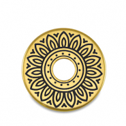 Metall Perlen DQ Donut Gold (Nickelfrei)