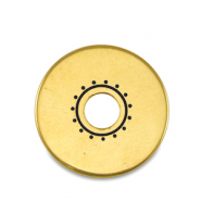 Metall Perlen DQ Donut Gold (Nickelfrei)