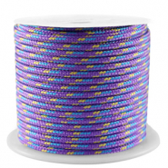 Segeltau 2mm Purple-blue-gold