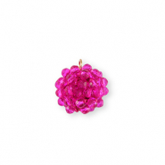 Top Facett Anhänger Zwischenstück 16mm Fuchsia