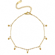 Armbänder aus Stainless Steel - Rostfreiem Stahl Ball Gold