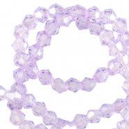 Glas Top Facett Perlen Bicone 6mm Victorian purple