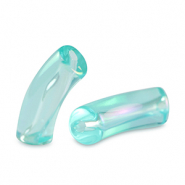Tube Acrylperlen Turquoise blue-AB coating