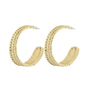 Trendy Ohrringe Rattan Natural white