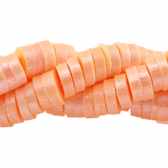 Katsuki Perlen 4mm Dahlia orange-pearl shine coating