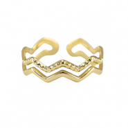 Ringe aus Stainless Steel - Rostfreiem Stahl Gold