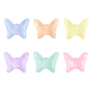 Acrylperlen Schmetterling Multicolour transparant AB