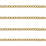 Stainless Steel - Rostfrei Stahl Schmuckzubeh&ouml;r Ankerkette Gliederkette Gold