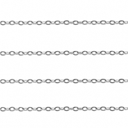 Stainless Steel - Rostfrei Stahl Schmuckzubeh&ouml;r Ankerkette Gliederkette Silver