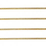 Stainless Steel - Rostfrei Stahl Schmuckzubehör Gliederkette Gourmet Gold