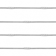 Stainless Steel - Rostfrei Stahl Schmuckzubehör Gliederkette Silver