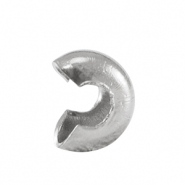 Stainless Steel - Rostfrei Stahl Schmuckzubeh&ouml;r Quetsch-Kaschierperlen 4mm Silver