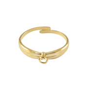 Ringe aus Stainless Steel - Rostfreiem Stahl mit &Ouml;se Gold